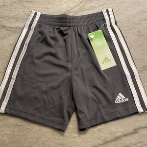 NWT Adidas Dark Gray Athletic Shorts 4T